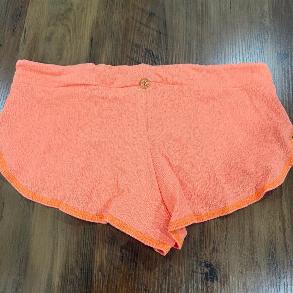 Vix Paula Hermanny Stretch Bikini Brief Surf Shorts Peachy Orange Small - Picture 4 of 4